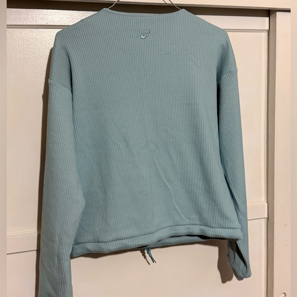 Asics Light Blue Ribbed Sweater - Picture 2 of 4
